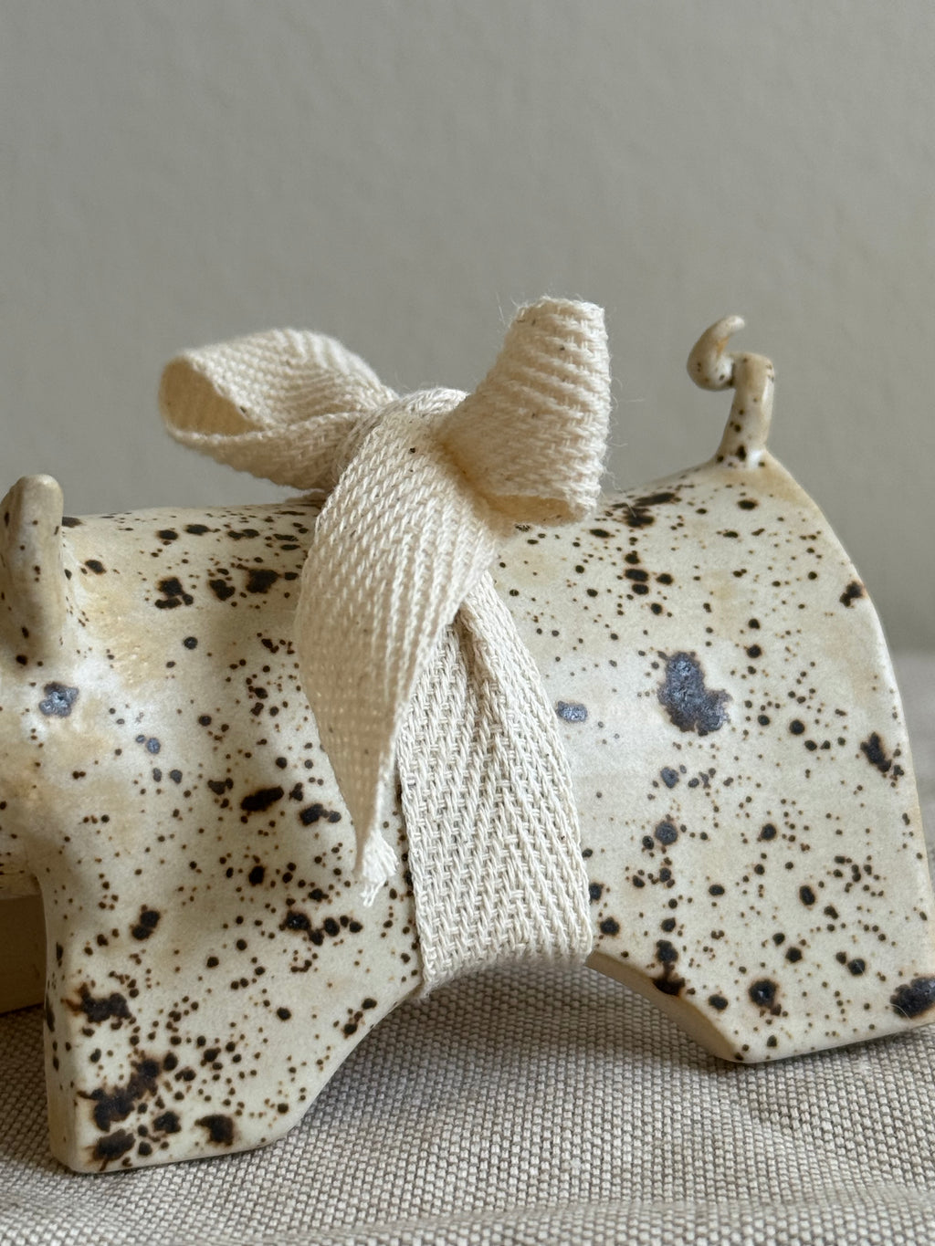 Handmade Ceramic pig- Spotted